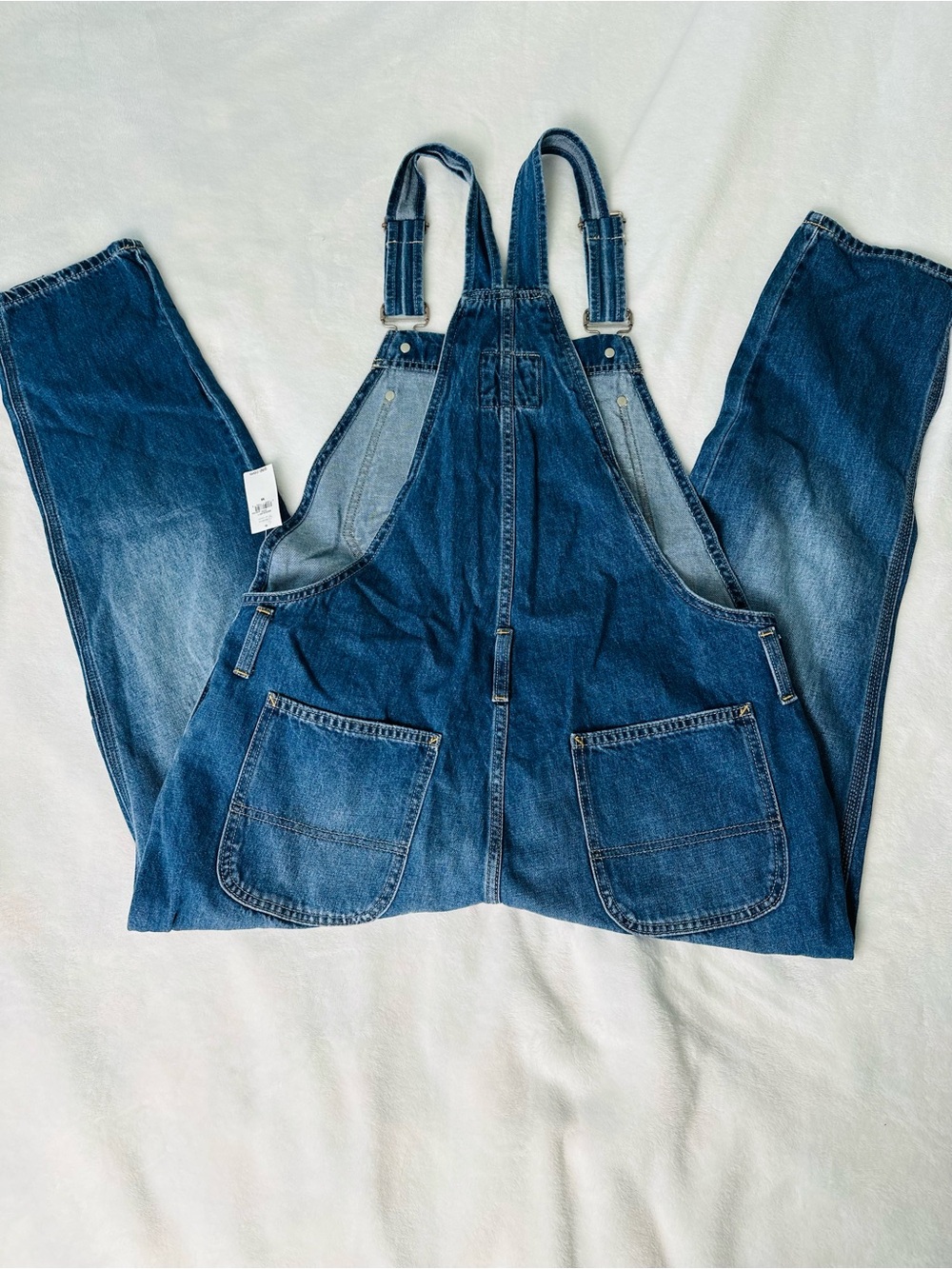 GAP Women's Slouchy Overalls In Medium Indigo Size Medium - Picture 5 of 11
